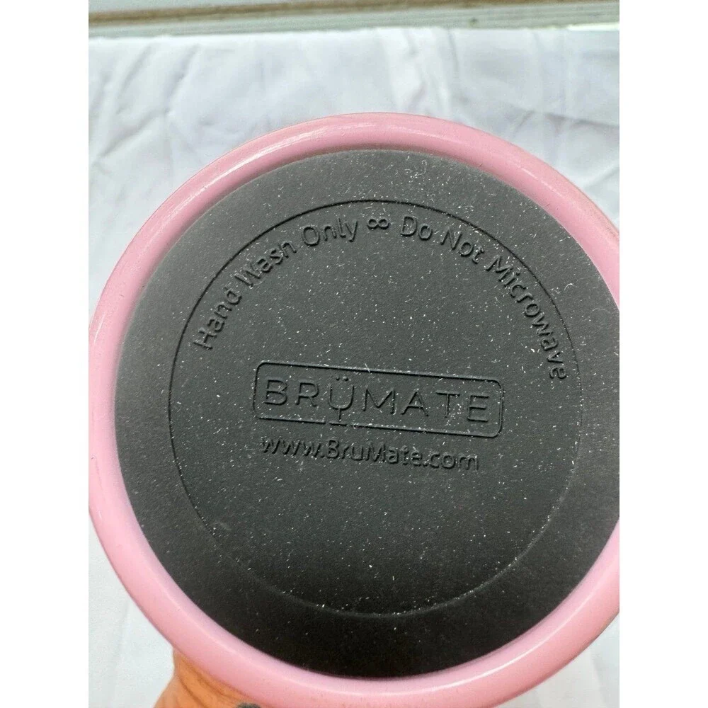 Pink Brumate Winsulator‎ wine bottle silver accents